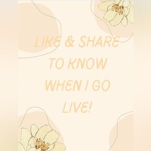 Like this listing to know when I go live!